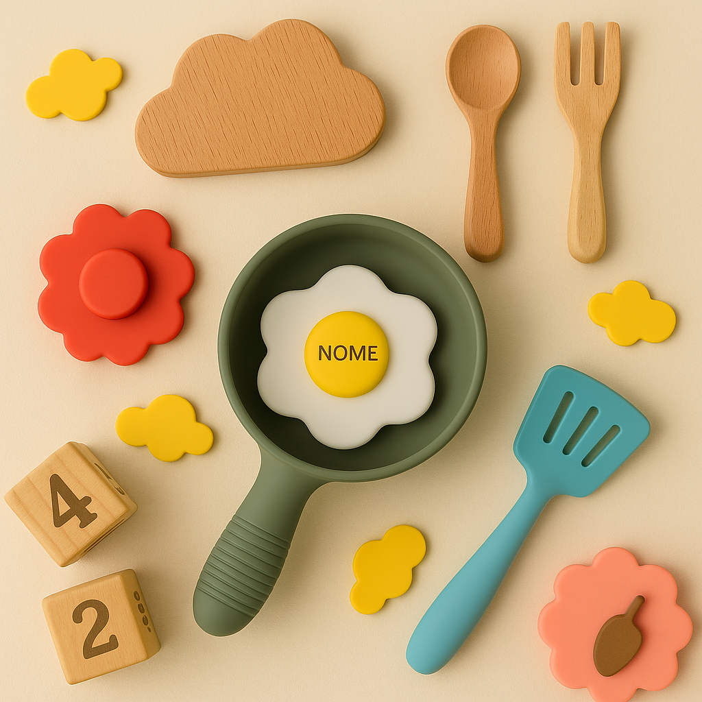 Mini Chef: Kit de Panelinhas em Silicone Personalizado