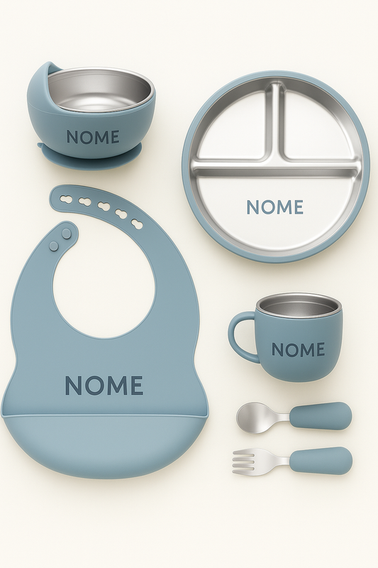 Kit Alimentação Personalizado - Aço Inox e Silicone