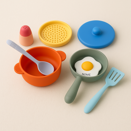Mini Chef: Kit de Panelinhas em Silicone Personalizado